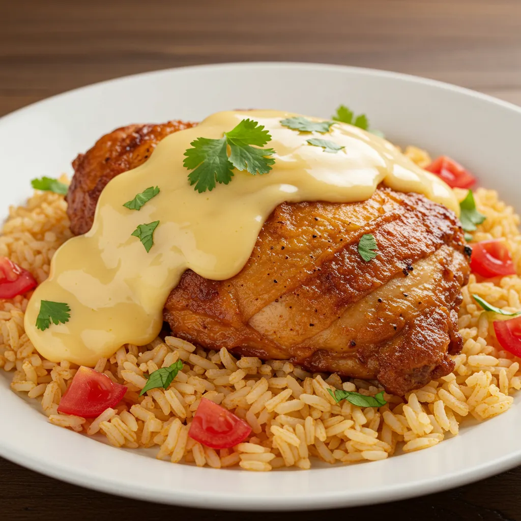 Mexican Chicken & Rice with Creamy Queso - tertiary view